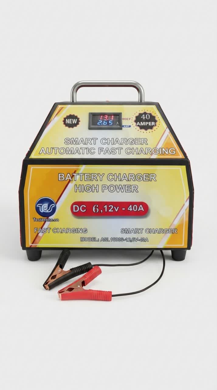 شارژر اتوماتیک 12 و 6 ولت باتری خودرو مدل ASL-16000-20A