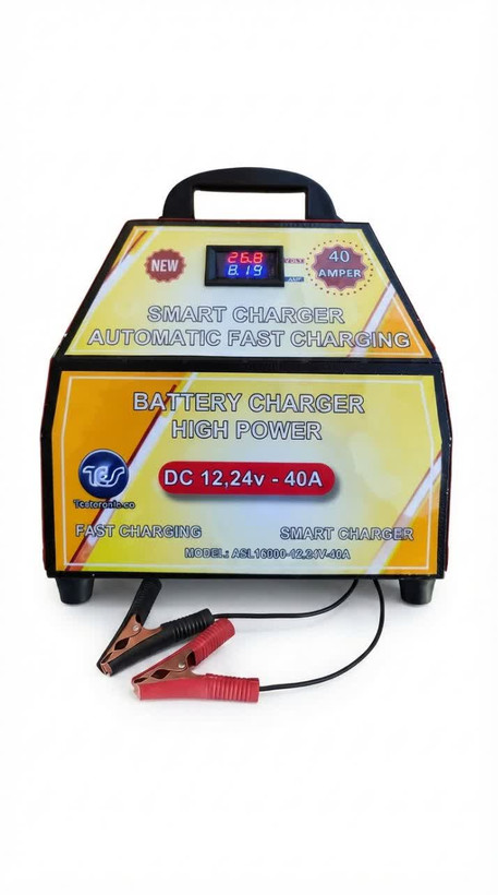شارژر اتوماتیک 12 و 24 ولت باتری خودرو مدل ASL-16000-40A
